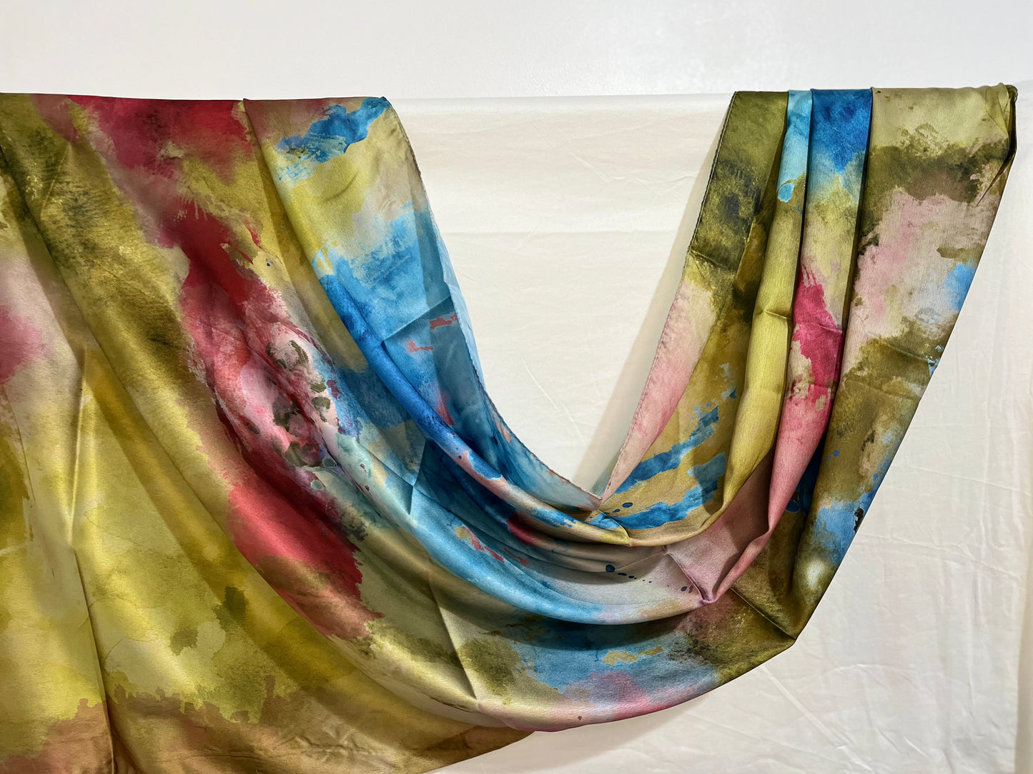 OCEAN FOREST SATIN HIJAB