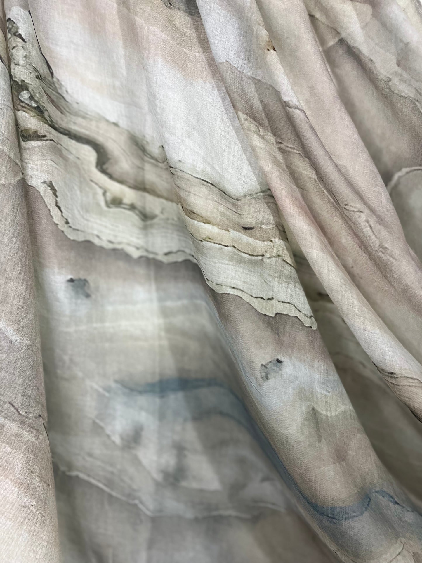 Platinum Lava Hijab in printed Modal Cotton with smooth texture, perfect for full coverage and elegant modest wear.