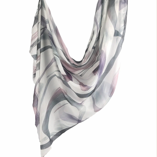 GRAPE RIPPLE COTTON MODAL HIJAB