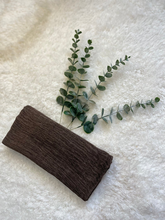 TEXURED RAYON HIJAB - COFFEE