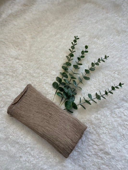 TEXURED RAYON HIJAB - CHESTNUT