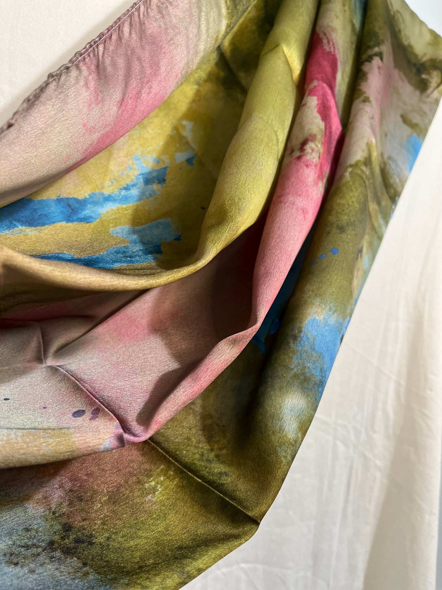 OCEAN FOREST SATIN HIJAB