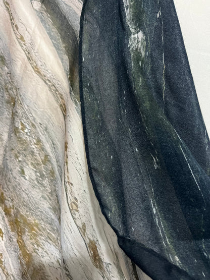 Versatile Modal Scarf with subtle shine and seamless double-sided design, perfect for everyday wear
