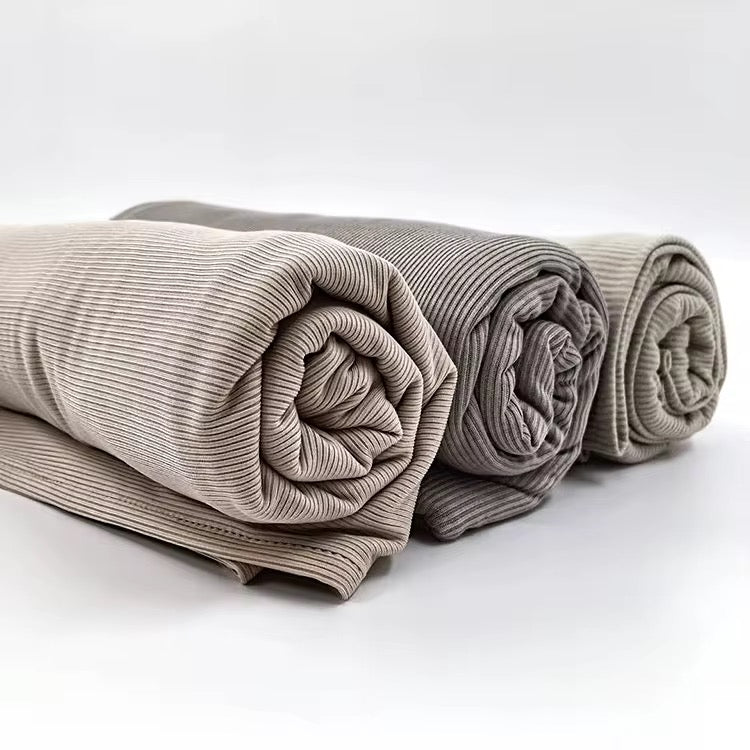 Bamboo ribbed jersey hijab featuring a smooth drape and full coverage fit