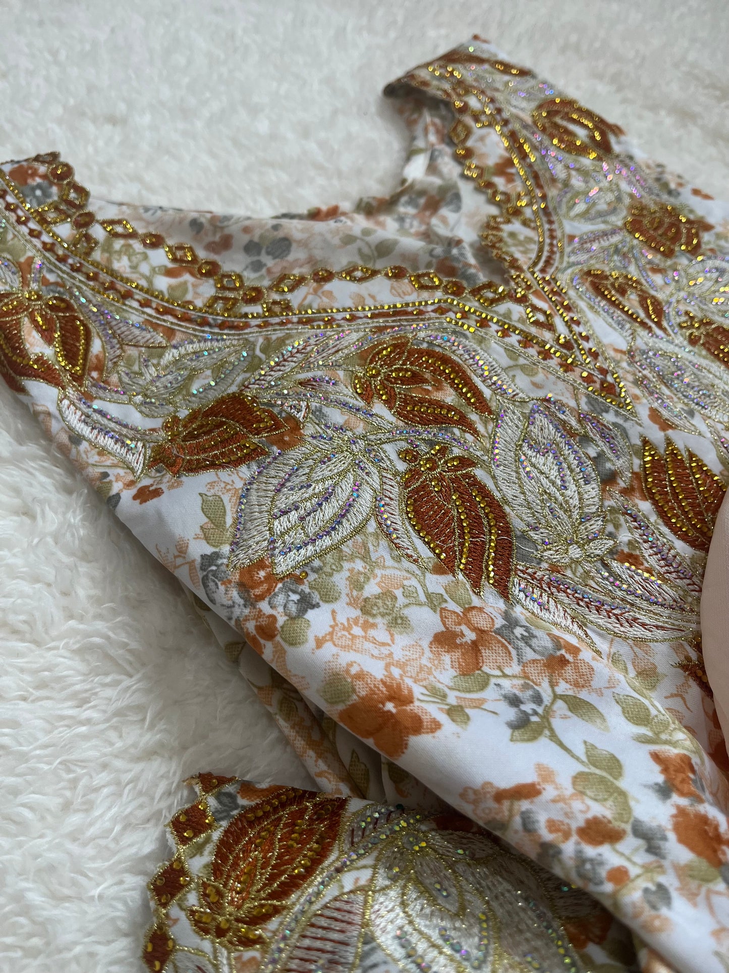Desert Rose Arabic embroidered kaftan for women modest wear UK