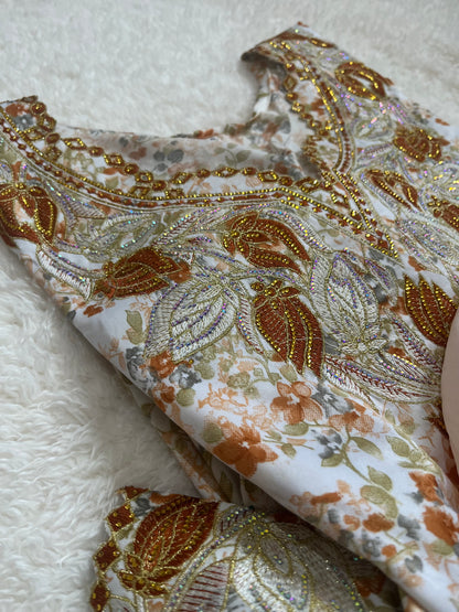 Desert Rose Arabic embroidered kaftan for women modest wear UK