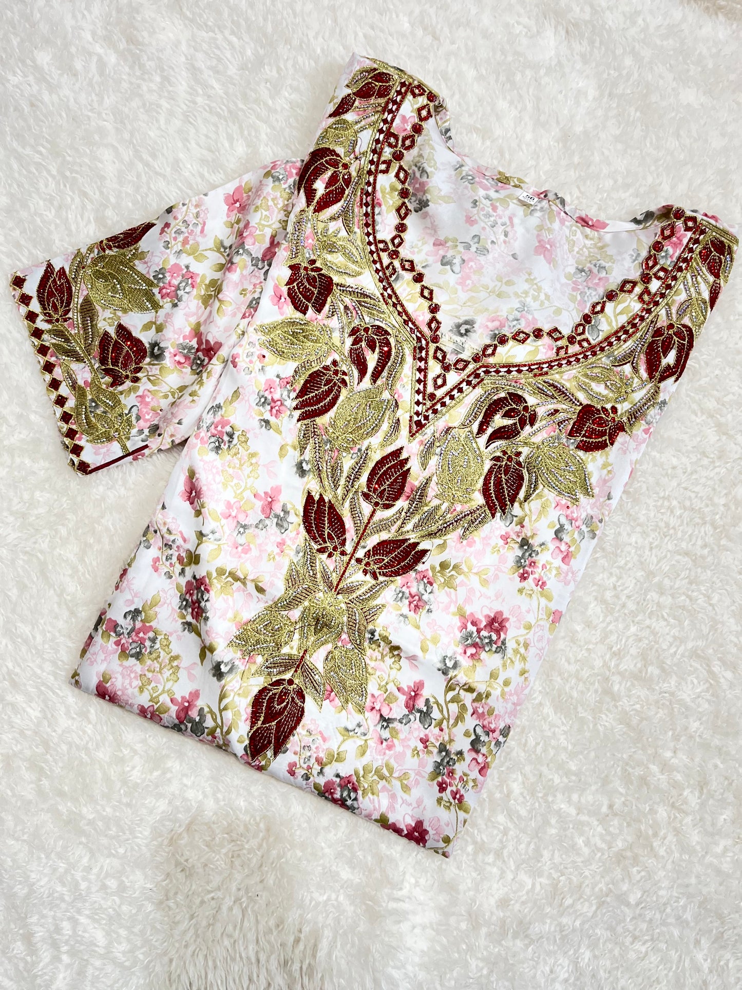 Desert Ruby Mukhawar luxury Emirati dress for Eid and occasions UK
