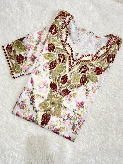 Desert Ruby Mukhawar luxury Emirati dress for Eid and occasions UK