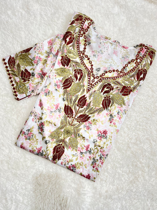 Desert Ruby Mukhawar luxury Emirati dress for Eid and occasions UK