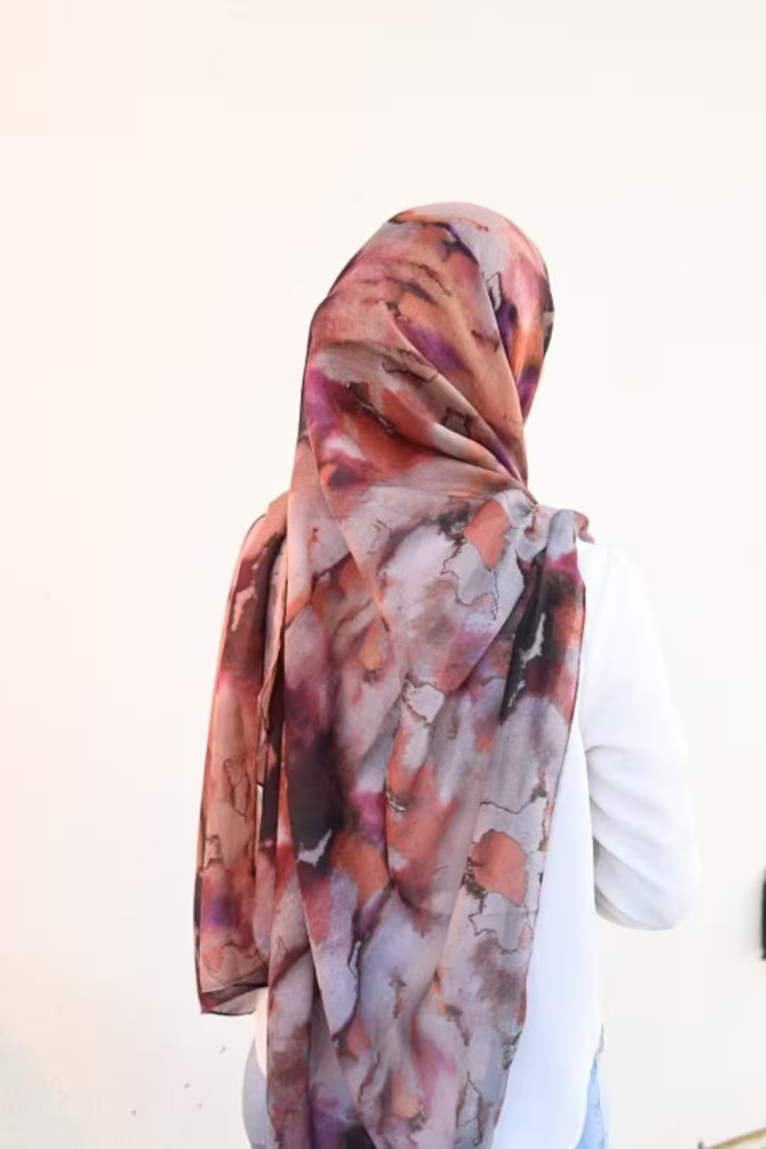 WATER COLOUR FLORAL COTTON MODAL HIJAB