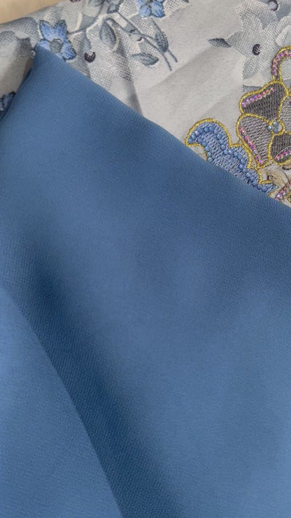Premium Sapphire Emirati Mukhawar Islamic modest clothing for women