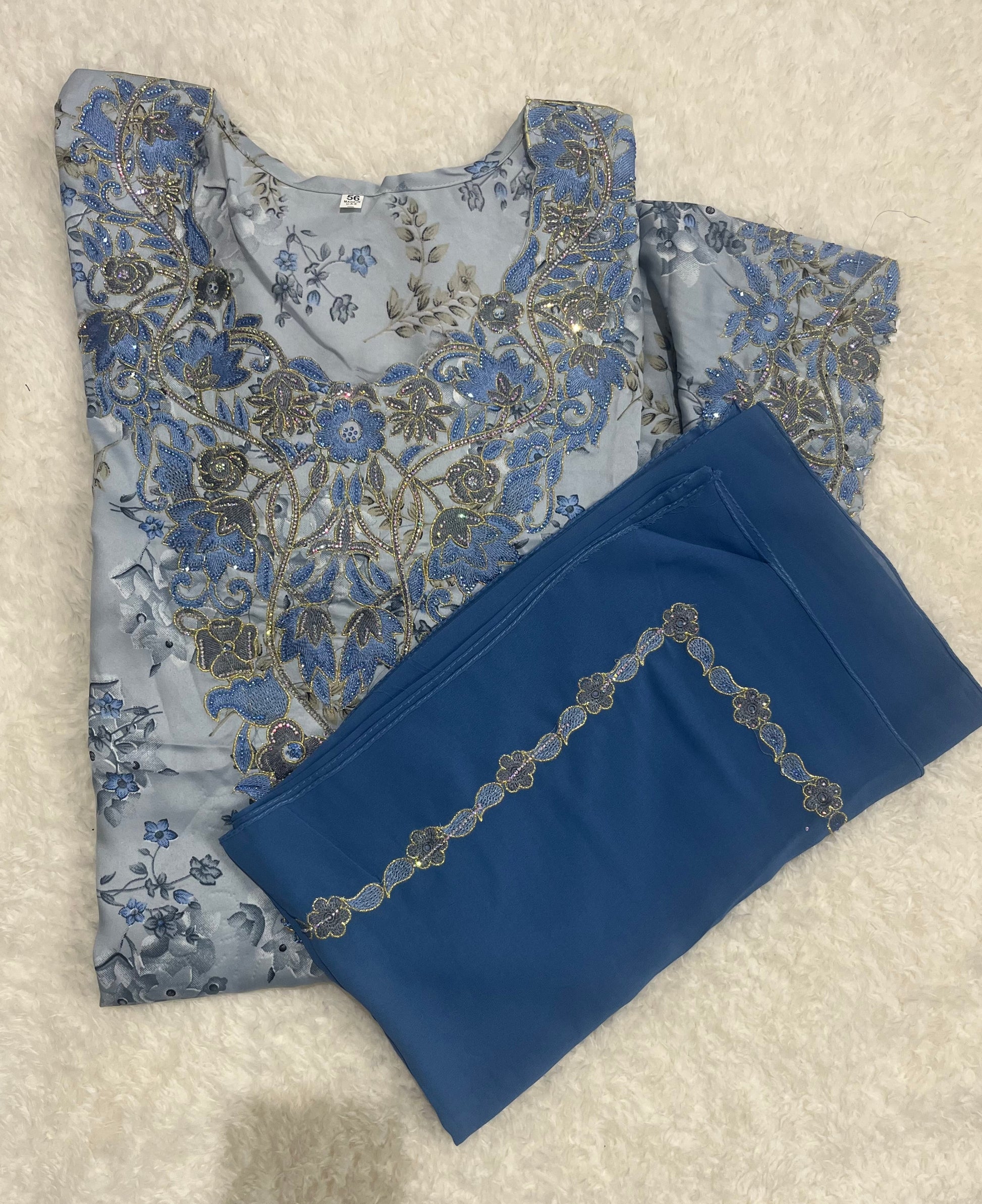 Premium Sapphire Emirati Mukhawar Islamic modest clothing for women

