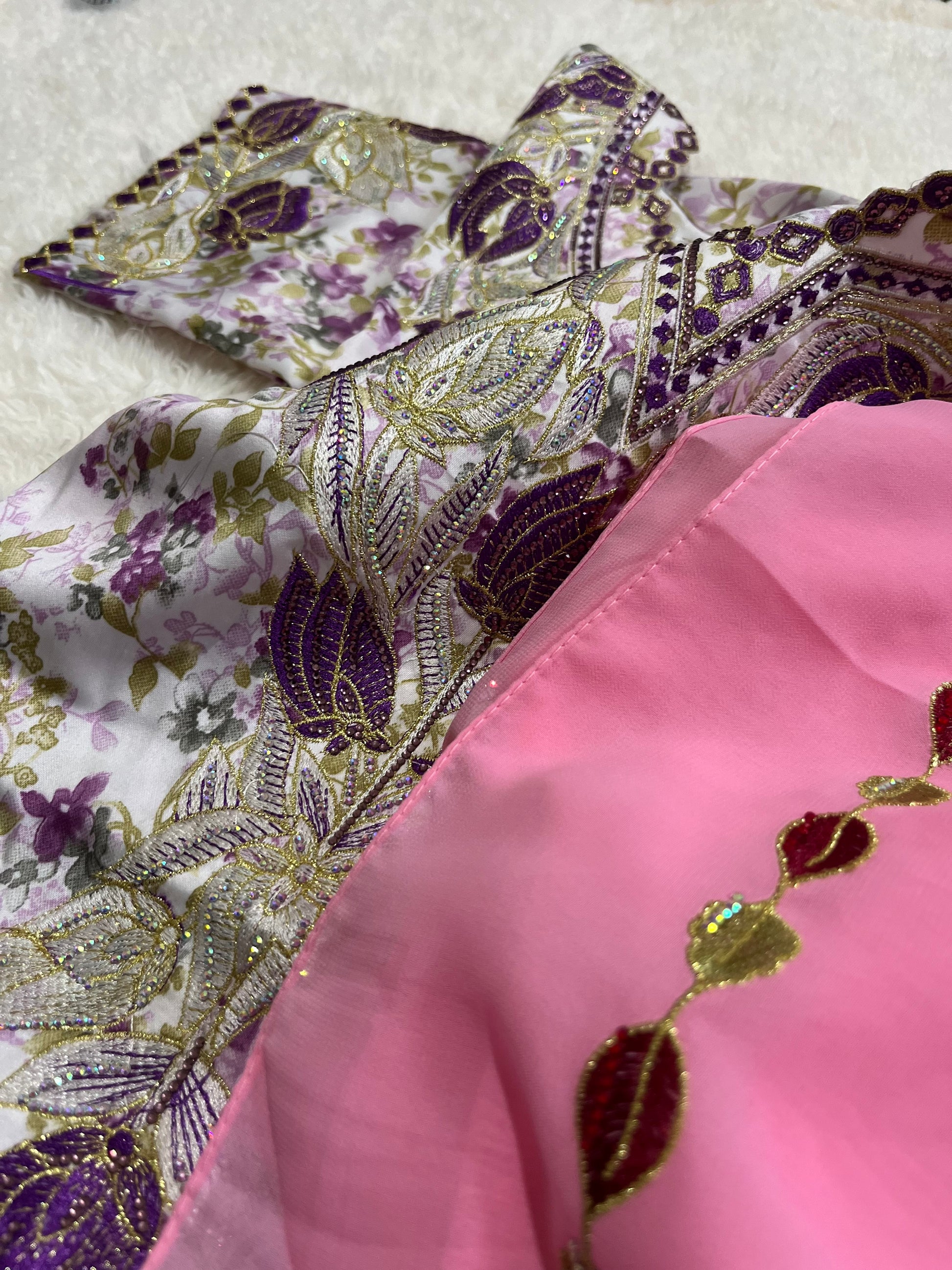 Violet Mirage Arabic embroidered kaftan for women modest fashion U