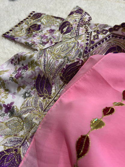 Violet Mirage Arabic embroidered kaftan for women modest fashion U